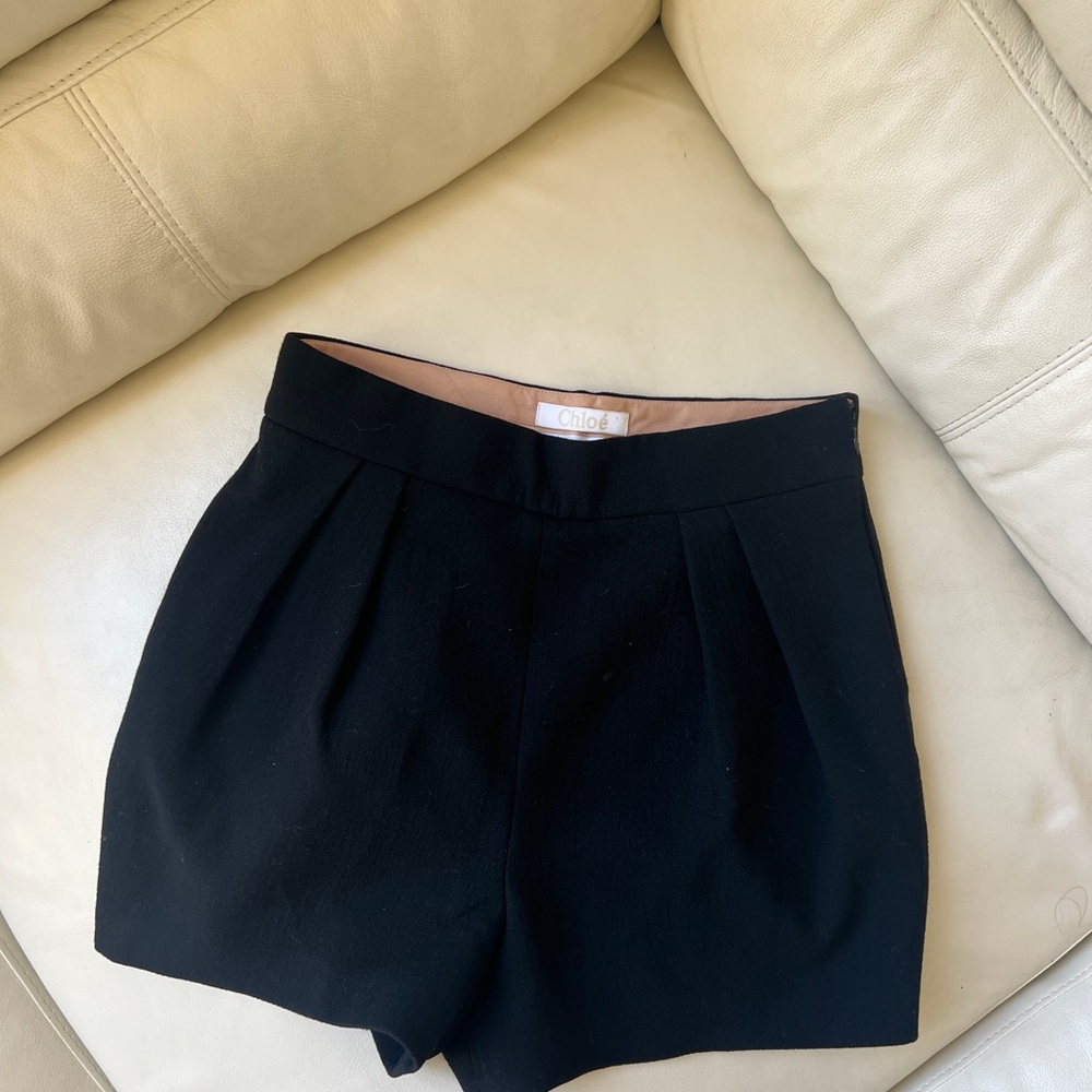 ❤️Chloe Wool Black Shorts